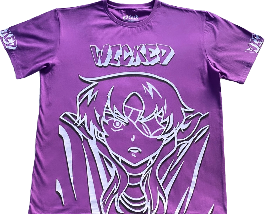 GRAFFITI ANIME WICKED TEE (PURPLE)