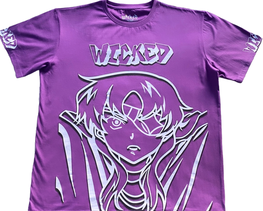 GRAFFITI ANIME WICKED TEE (PURPLE)