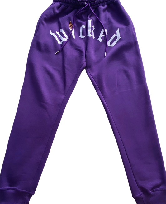 WICKED PRINT SWEATPANTS (PURPLE)