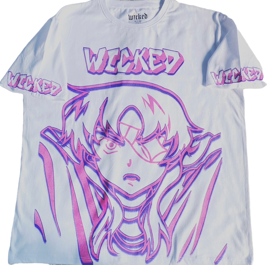 GRAFFITI ANIME WICKED TEE (WHITE)