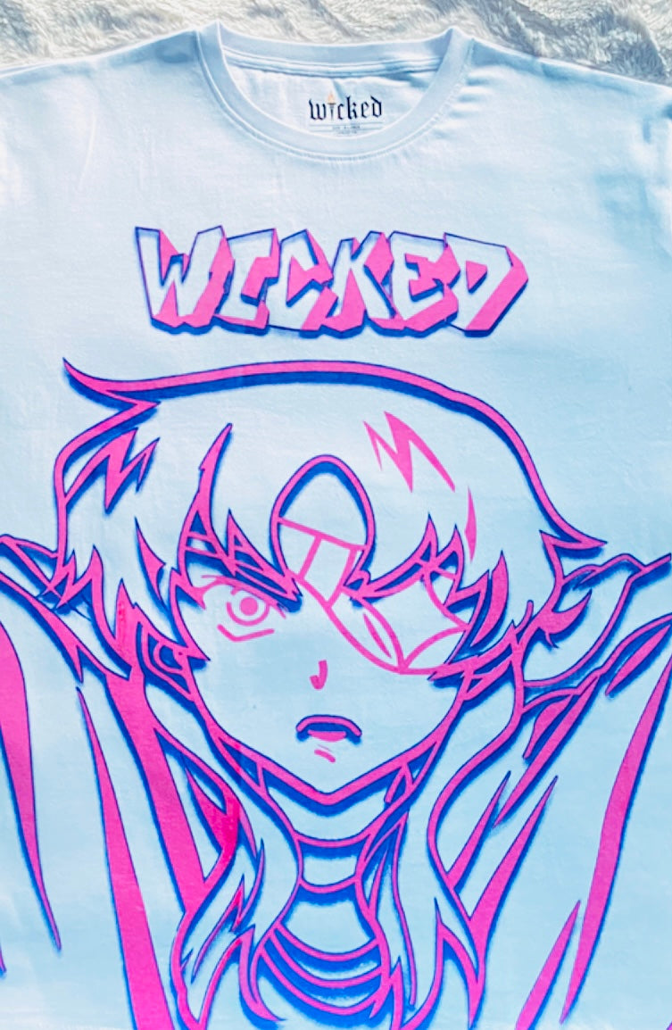 GRAFFITI ANIME WICKED TEE (WHITE)