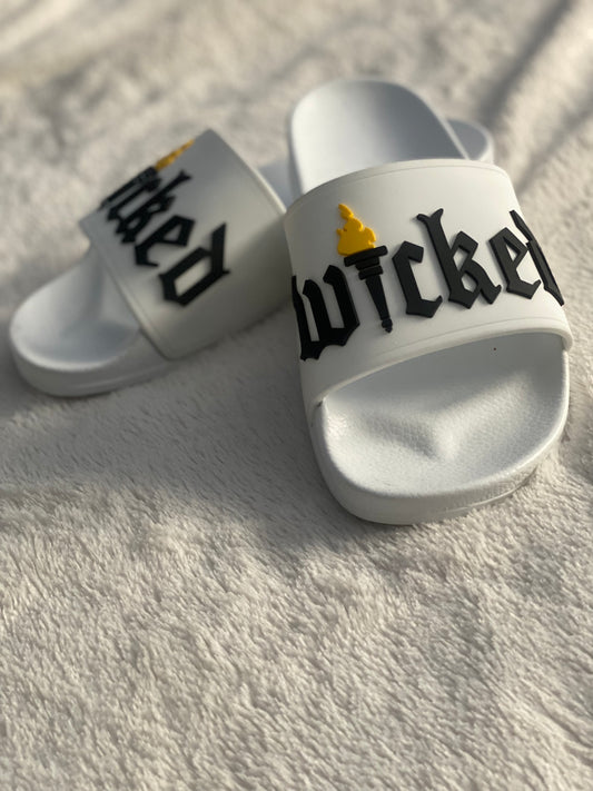 ELEVATED PRINT "WICKED" SLIDES (WHITE)